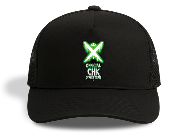 Black OFFICIAL CHK street team hat